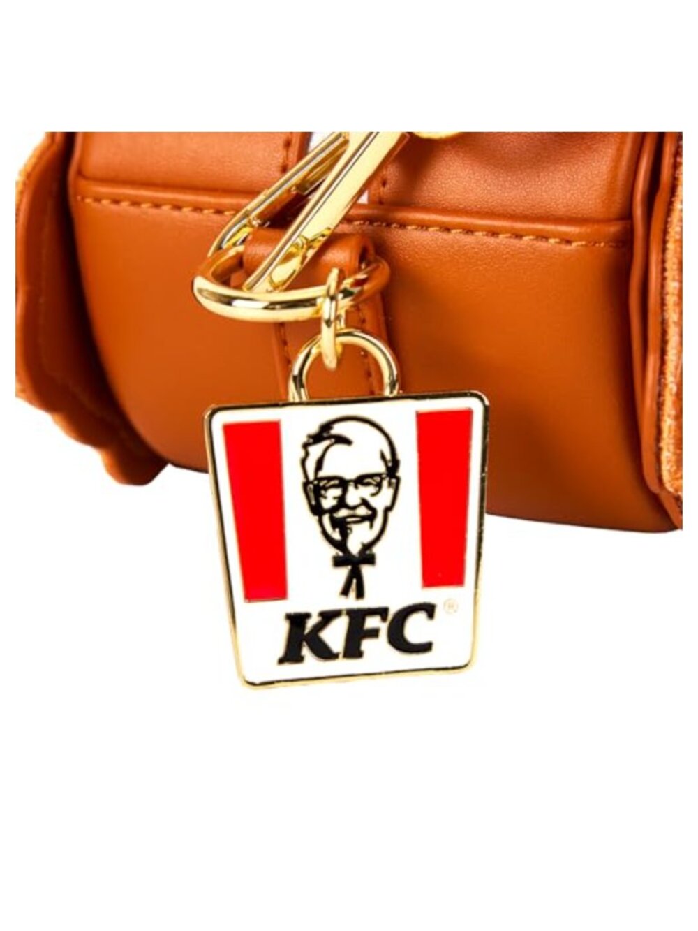 Loungefly KFC Drumstick Faux Leather Crossbody Bag Sherpa - Picture 4 of 6